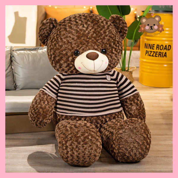 TEDDY CHOCO ÁO LEN SỌC NÂU