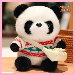 GẤU TRÚC ÁO LEN ĐEO TÚI 20CM
