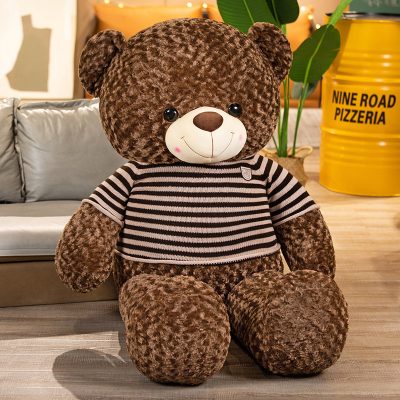 TEDDY CHOCO ÁO LEN SỌC NÂU